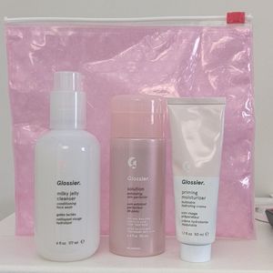Glossier. skincare trio